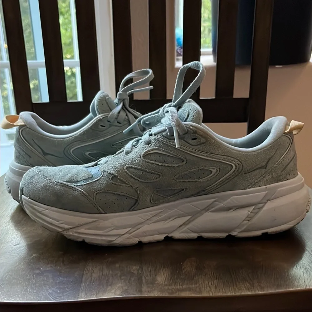 Hoka One One Women's Sneakers - Light Sage Green and White